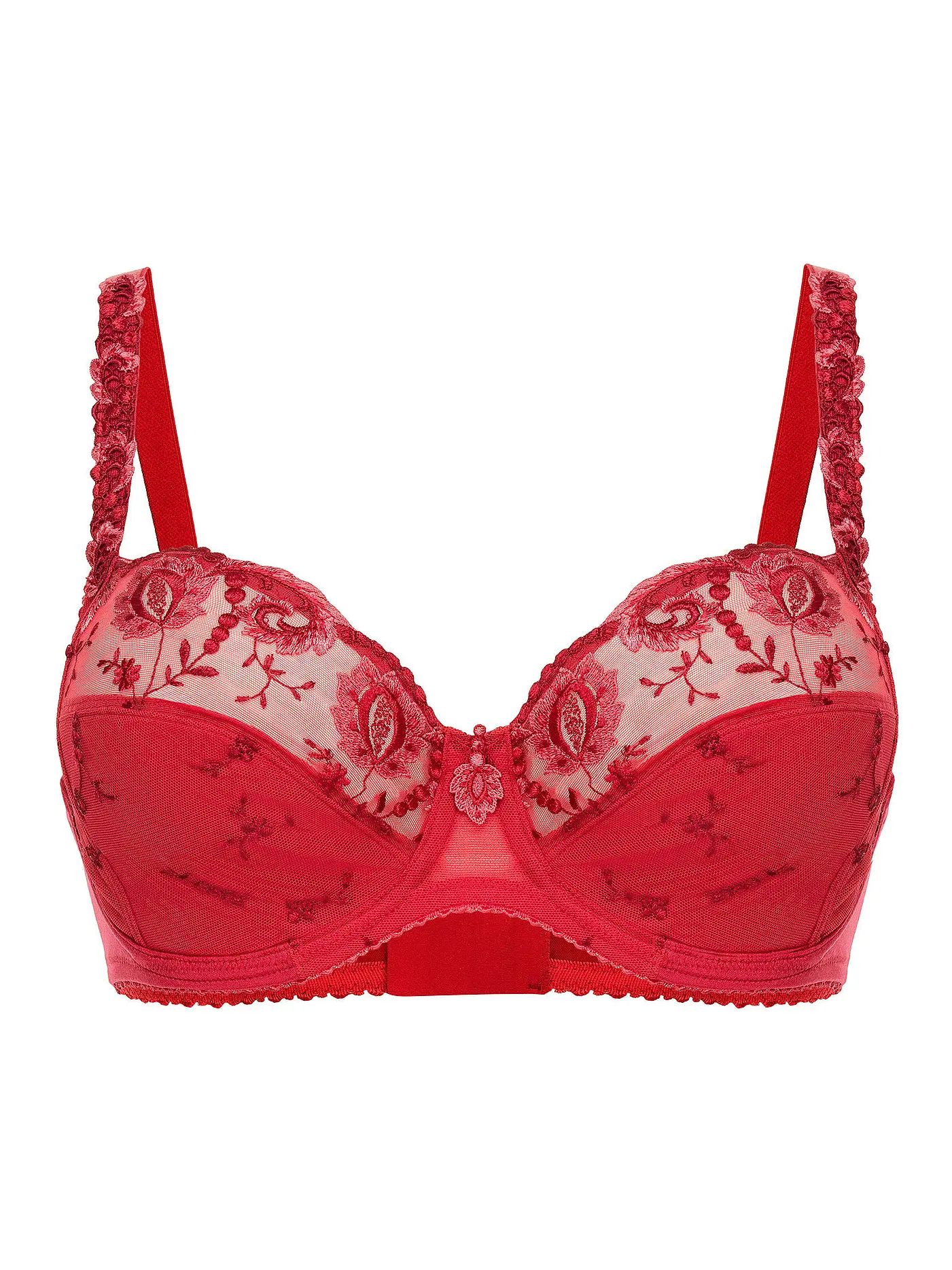 FELINA CONTURELLE | BH mit Bügel Provence vanille | rot